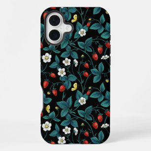 Funda Para iPhone 16 Plus Fresas silvestres rojo/amarillo/azul/negro
