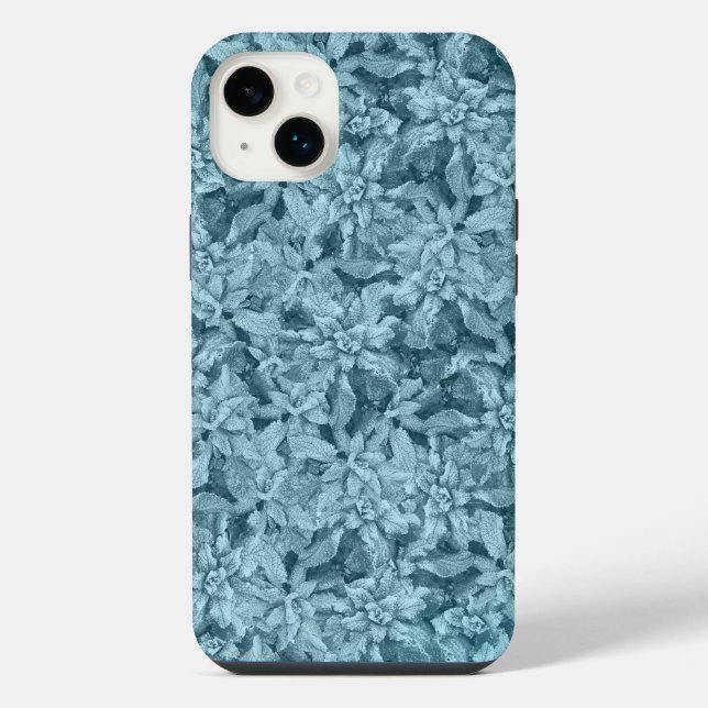 Funda Para iPhone Fresca hoja helada-Turquesa (Reverso)