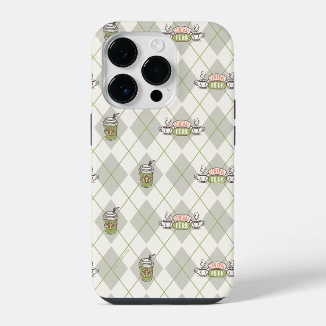 Funda Para iPhone FRIENDS™  | Patrón de Argyle de Central Perk (Reverso )