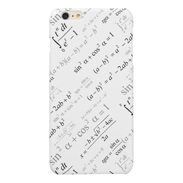 Funda Para iPhone Friki divertido de la matemáticas de las fórmulas (Reverso)