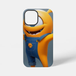 Funda Para iPhone 12 Mini „Fröhliches Einaugenmonster mit Geisterfreund“