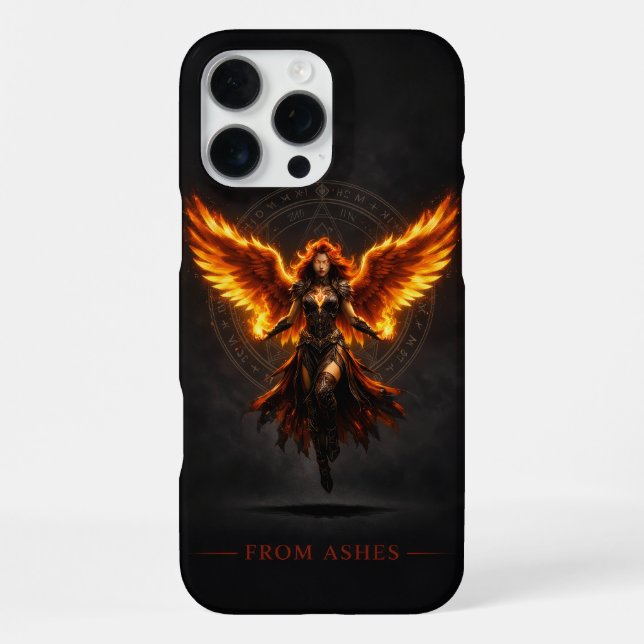 Funda Para iPhone From Ashes Fire Angel iPhone 16 Pro Max Case (Reverso )