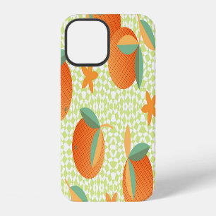 Funda Para iPhone 12 Fruta Naranja exótica: Vintage tropical.