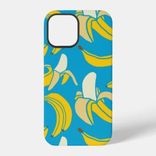 Funda Para iPhone 12 fruta tropical plátano fresco amarillo sin fisuras