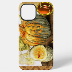 FUNDA PARA iPhone 12 PRO MAX FRUTAS DE LA TEMPORADA / CALABAZAS MONOGRAMA