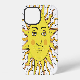 Funda Para iPhone 12 Frutas de limón tropicales, cara de sol.