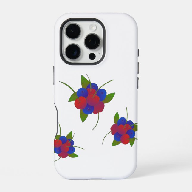 Funda Para iPhone Frutas N Átomos (Reverso )