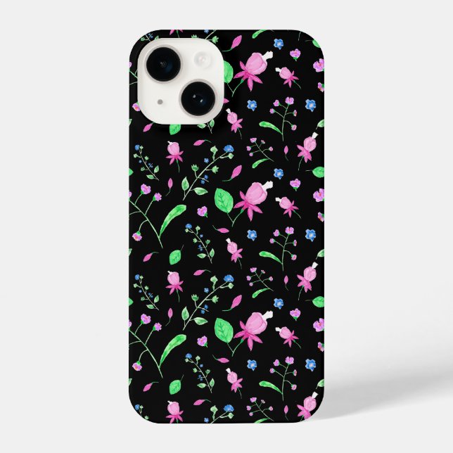 Funda Para iPhone Fuchsia Florals (Reverso )