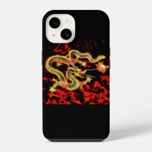 Funda Para iPhone 14 Fuego de Dragón en Energía Afortunada