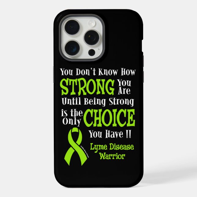 Funda Para iPhone Fuerte/Elección...Lyme (Reverso )