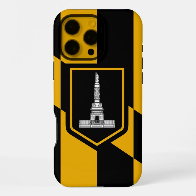 Funda Para iPhone Funda Apple iPhone 16 Pro Max, bandera Baltimore (Reverso )