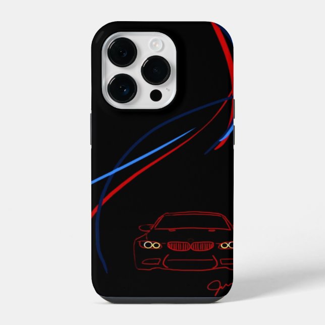 Funda Para iPhone Funda BMW M3 Stripes iPhone 14 (Reverso )