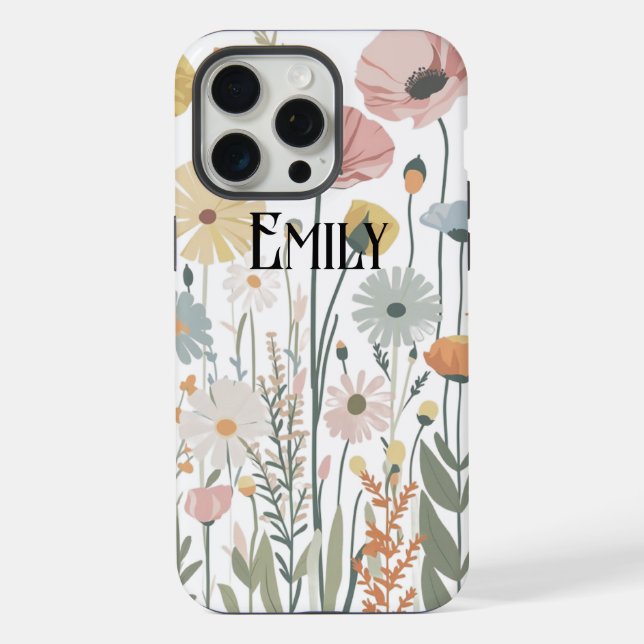 Funda Para iPhone Funda Case-Mate iPhone flores rosadas modernas y l (Reverso )