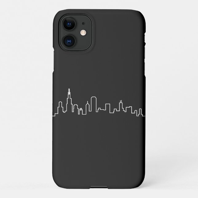 Funda Para iPhone Funda de Chicago Skyline iPhone 11 (Reverso)