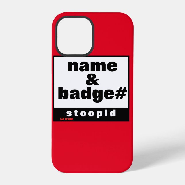 Funda Para iPhone funda de iPhone 12 Pro "NAME & BADGE#" (Reverso )
