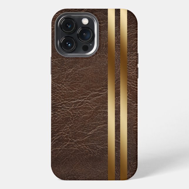 Funda Para iPhone Funda de iPhone 13 Pro Max con estampado de cuero (Reverso )