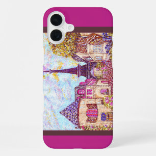 Funda Para iPhone 16 Plus Funda de iPhone 6 con la Torre Eiffel de París pun