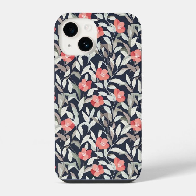 Funda Para iPhone funda de iphone con estampado floral (Reverso )