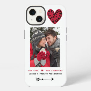 Funda de iPhone de anuncio de compromiso de foto b