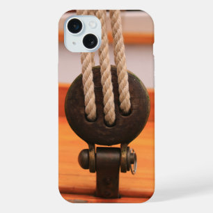Funda de iPhone de Barco de Vela de Madera Clásico
