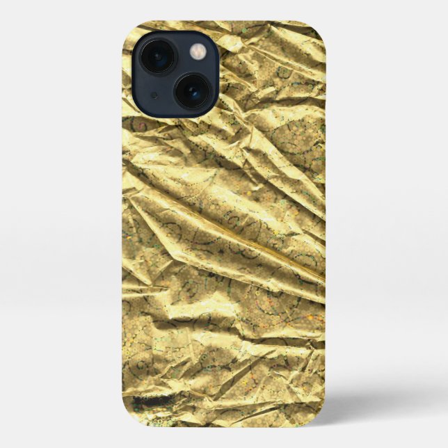 Funda Para iPhone Funda de iPhone de papel de oro brillante (Reverso )