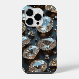 Funda Para iPhone 14 Pro Funda de iPhone Diamond parece lujo de diamante re