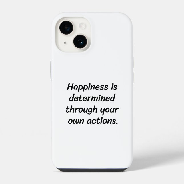 Funda Para iPhone Funda de iPhone Felicidad (Reverso )