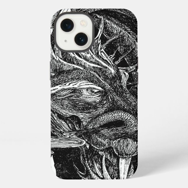Funda Para iPhone Funda de iPhone 'inicial' de dragón (Reverso )