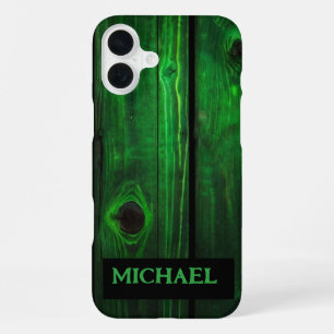 Funda Para iPhone 16 Plus Funda de iPhone / iPad moderna abstracta de madera