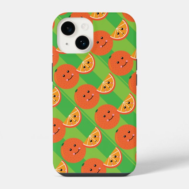 Funda Para iPhone Funda de iPhone naranja adorable (Reverso )