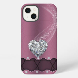 Funda de iPhone rosa y con diamantes de Case-Mate