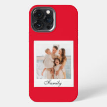 Funda de iPhone vintage roja moderna personalizada