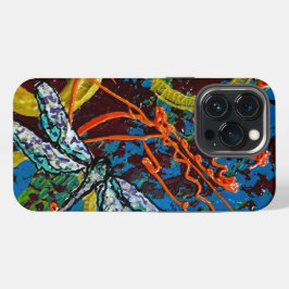 Funda Para iPhone 13 Pro funda de libélula abstracta para iPhone