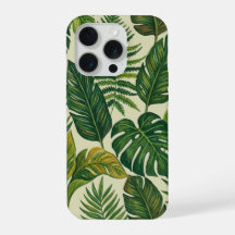 Funda de teléfono botánica de hojas de palma trop