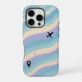 Funda Para iPhone 16 Pro "Funda de teléfono de arte de línea botánica minim