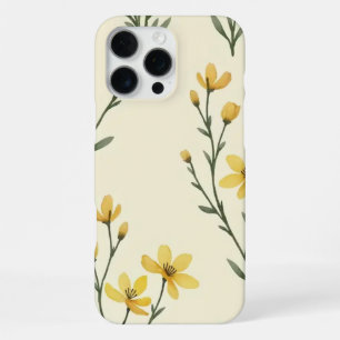 Funda Para iPhone 16 Pro Max "Funda de teléfono floral amarilla