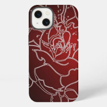 Funda del iphone Red Rose 13