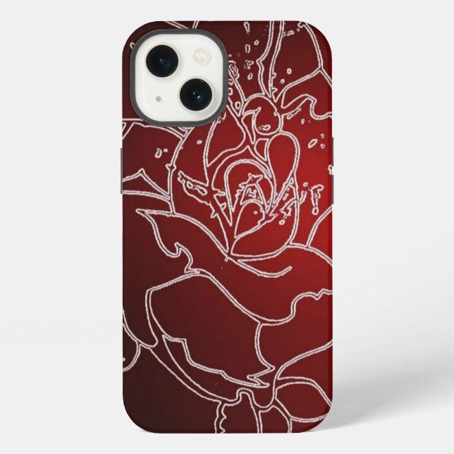 Funda Para iPhone Funda del iphone Red Rose 13 (Reverso )
