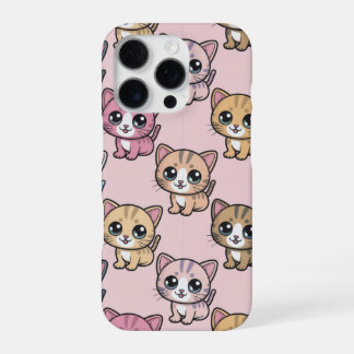 Funda Para iPhone 16 Pro "Funda del patrón Kawaii Kitten para iPhone 16 Pro