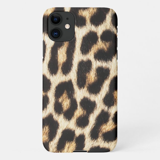 Funda Para iPhone Funda Leopard iPhone 11Slim Fit, brillante (Reverso)