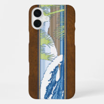 Funda-Mamáes del Rótulo de Surf de Madera Ala Moan