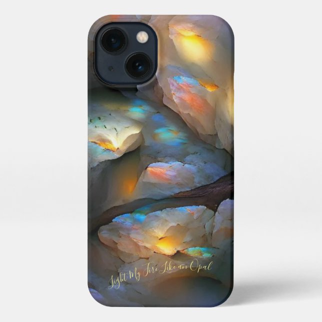 Funda Para iPhone Funda-Mate de Opals de Fuego (Reverso )