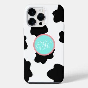 Funda Para iPhone 14 Pro Max Funda Monograma Cow Print iPhone 14 Pro Max