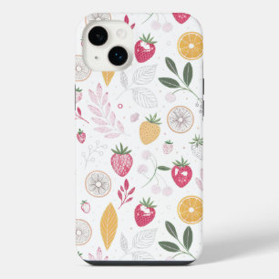 Funda Para iPhone 14 Plus “Funda para iPhone / iPad Botánico de Frutas Flora