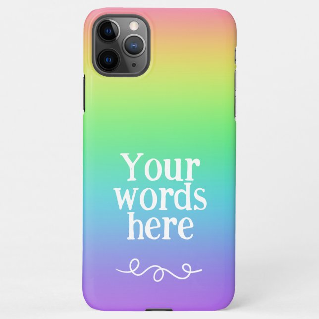 Funda Para iPhone Funda personalizado Rainbow iPhone 11 Pro Max (Reverso)