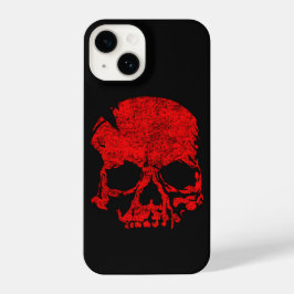 Funda Para iPhone 14 Fundas con Calavera Roja
