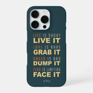 Funda Para iPhone 16 Pro Fundas de consejos de vida motivacionales