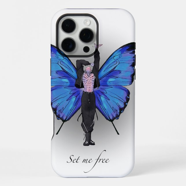 Funda Para iPhone fundas de iPhone 16 Pro Max con Jimin "Hazme libre (Reverso )