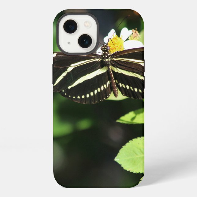 Funda Para iPhone Fundas de iPhone de Mariposa Cebra Longwing (Reverso )
