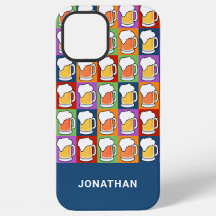 Funda Para iPhone 12 Pro Max Fundas de teléfono Pop-Art de cerveza con nombre p